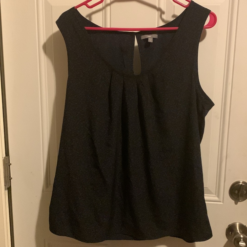 💋GAP Women’s Black & Blue colored blouse Sleeveless dressy SILK TANK ❤️